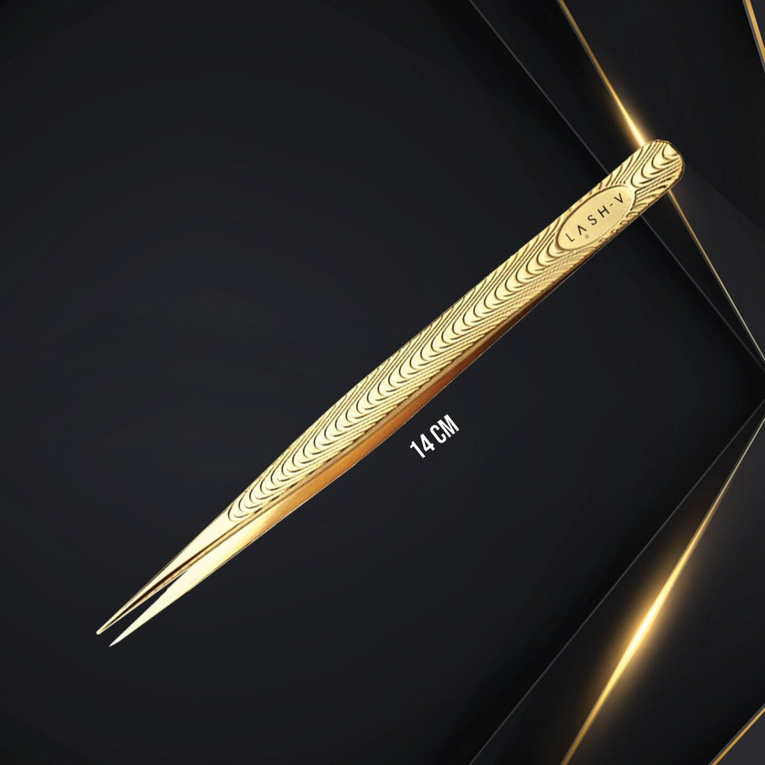 Luxe Gold Tweezers - Straight #1 - LASH V