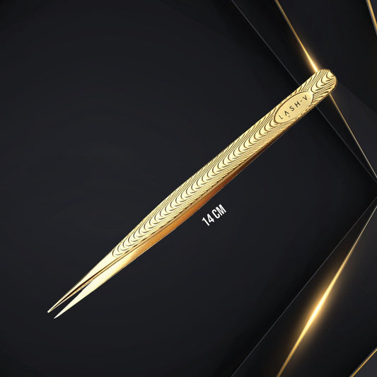Luxe Gold Tweezers - Straight #1
