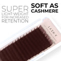 Cashmere Soft Flat Lashes - 0.15 - D Curl Dark Brown - LASH V