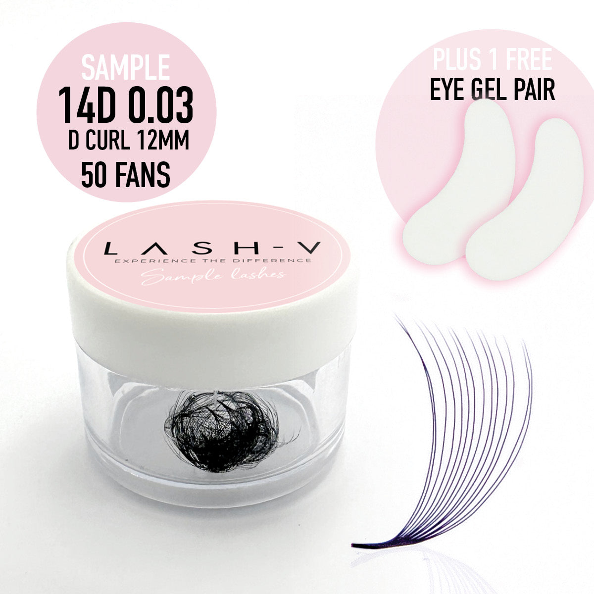 Sample Promade Lash Fans - 50 Loose Fans - LASH V