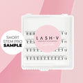 Sample Premade Volume Fans Ultra Dark Short Stem - up to 80 Fans - LASH V