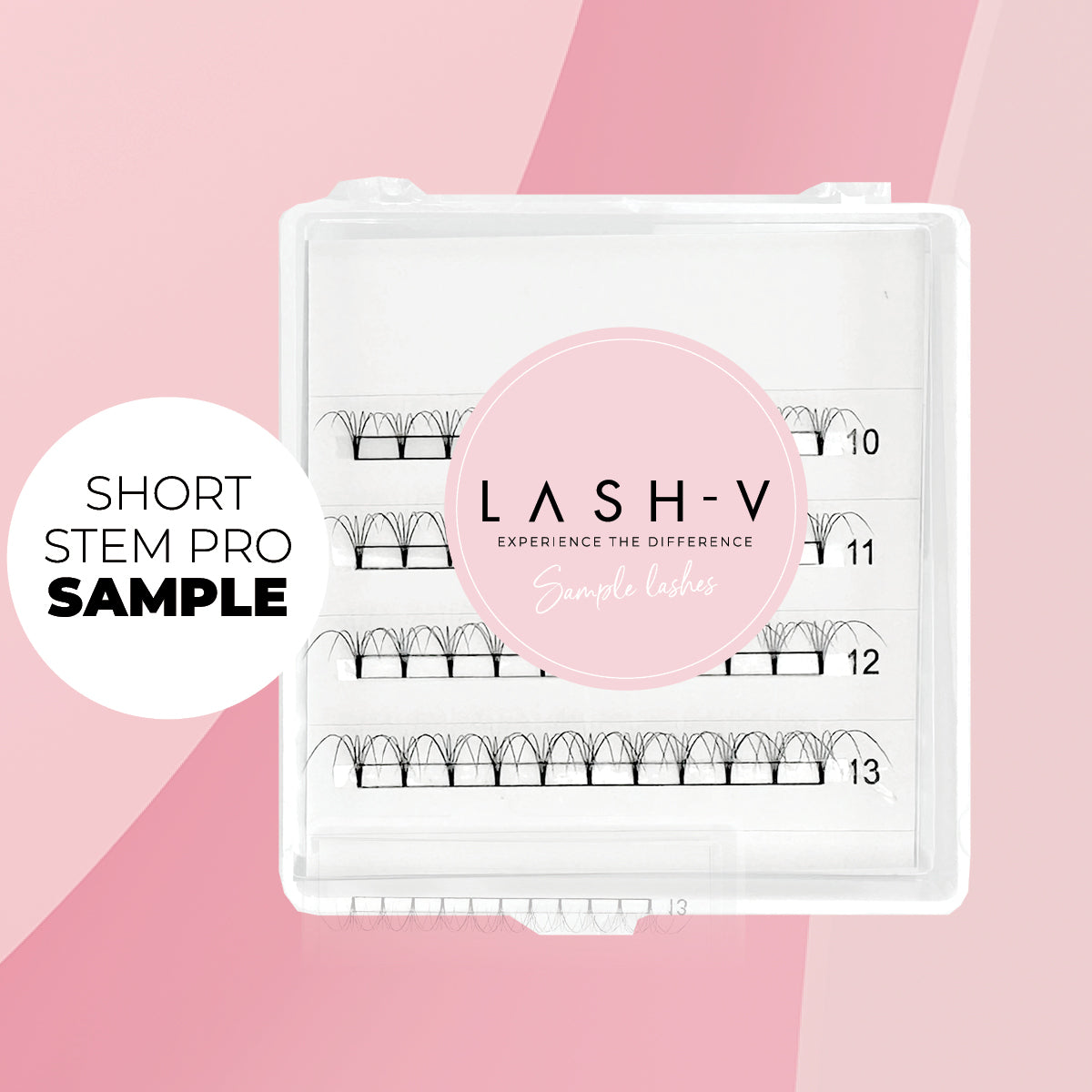 Sample Premade Volume Fans Ultra Dark Short Stem - up to 80 Fans - LASH V