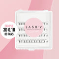 Sample Premade Volume Fans Ultra Dark Short Stem - up to 80 Fans - LASH V