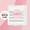 Sample Premade Volume Fans Ultra Dark Short Stem - up to 80 Fans - LASH V