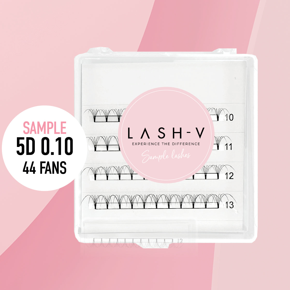 Sample Premade Volume Fans Ultra Dark Short Stem - up to 80 Fans - LASH V