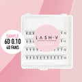Sample Premade Volume Fans Ultra Dark Short Stem - up to 80 Fans - LASH V