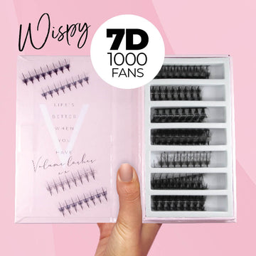 7D Promade Wispy Ultra-speed - 1000 Fans - LASH V