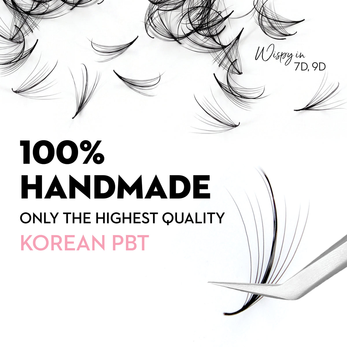 7D Promade Volume Fans Wispy Loose - 1000 Fans - LASH V
