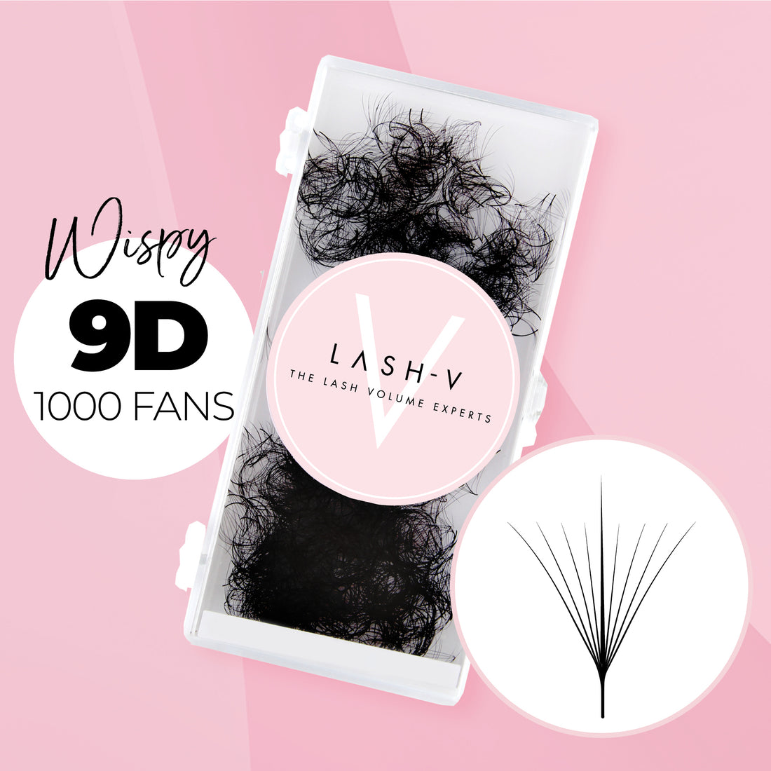 9D Promade Volume Fans Wispy Loose - 1000 Fans - LASH V