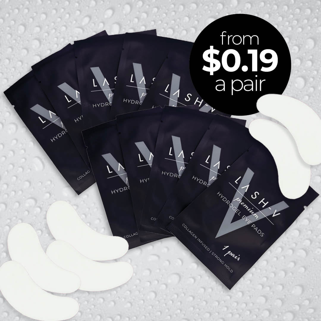 Premium Hydrogel Under Eye Pads - Eye Extensions Supplies (10x pack/ 50x pack / 100x pack/ 150x pack/ 200x pack/ 300x pack) - LASH V