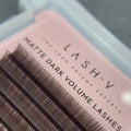Matte Dark Volume Dark Brown Lashes - 0.07 - LASH V