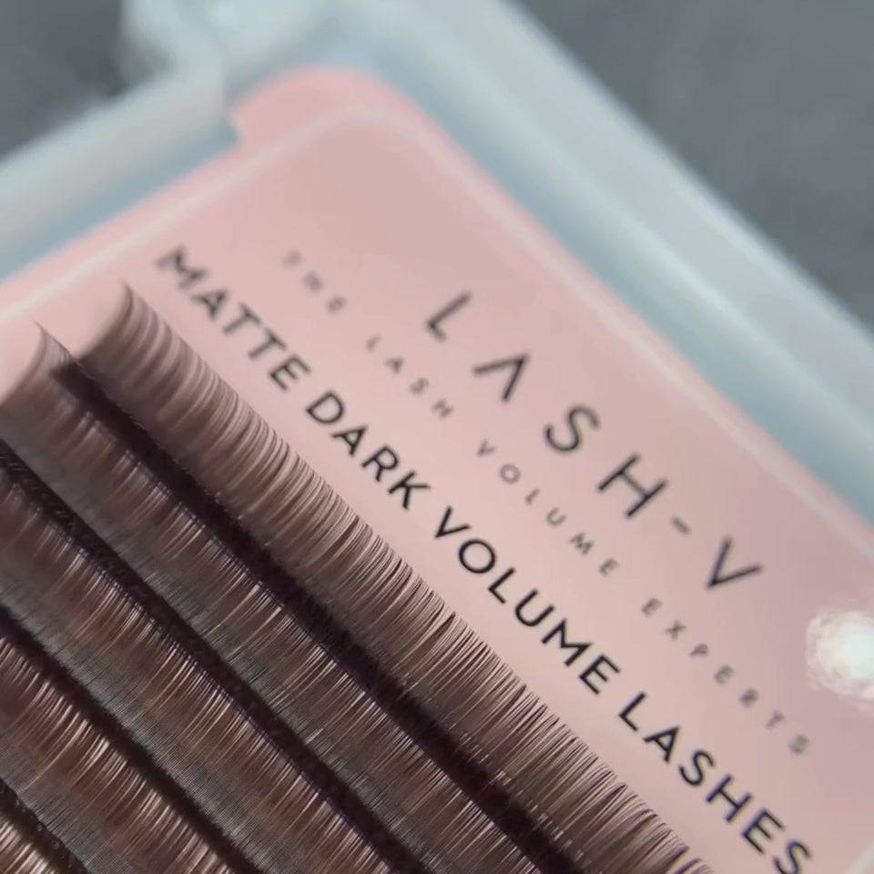 Matte Dark Volume Dark Brown Lashes - 0.07 - LASH V
