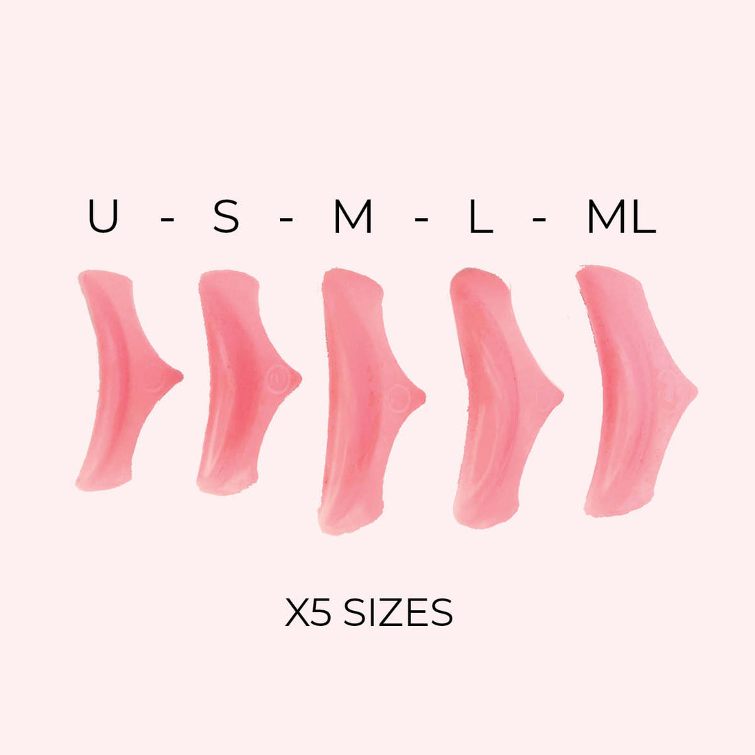 Flexi Silicone Rod - Lash Lifting Shields - 5 Sizes (10x Pack) - LASH V