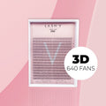 3D Premade Lash Fans - NEW Short Stem Pro - Eyelash Supplies - LASH V