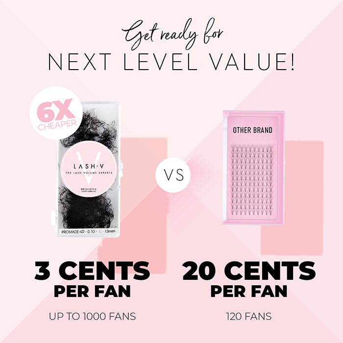 6D Promade Loose - 1000 Fans - LASH V