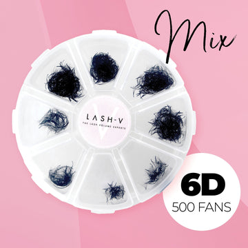 6D Promade Loose - 500 Mix Fans - LASH V