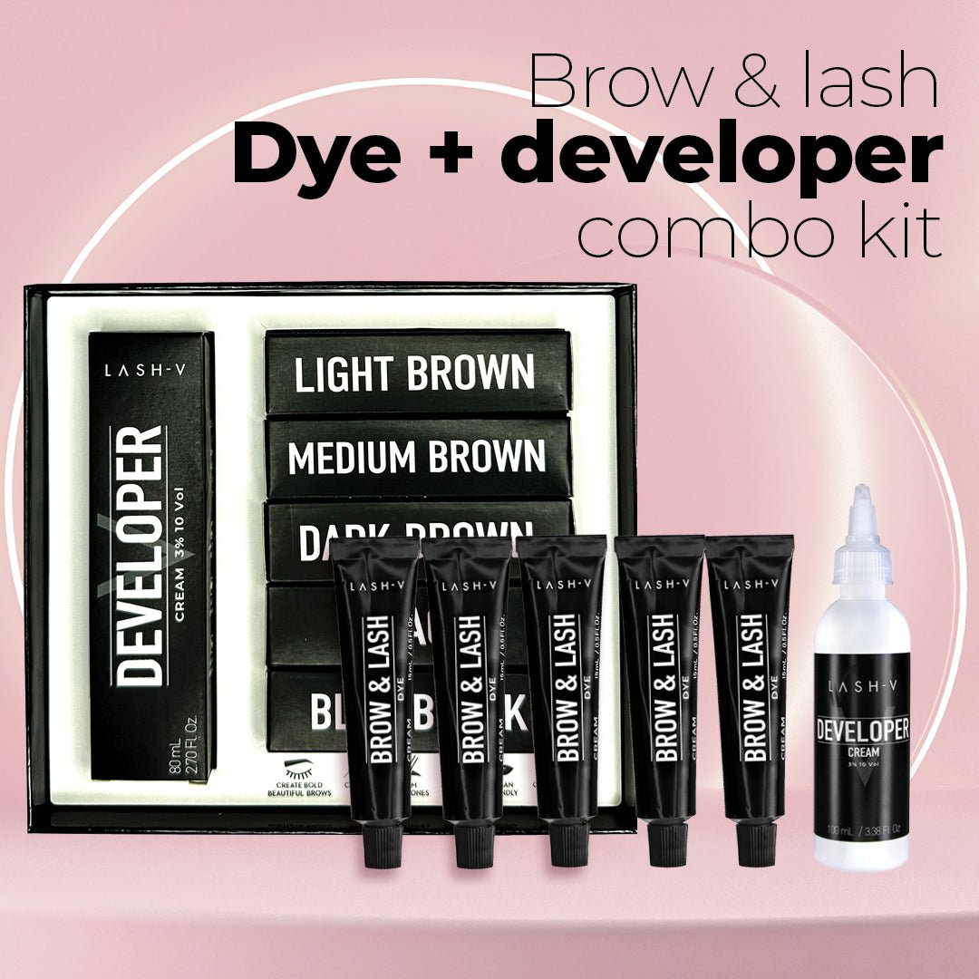 Brow & Lash Dye Combo Kit X5 Brow & Lash Dye + Developer 3 LASH V