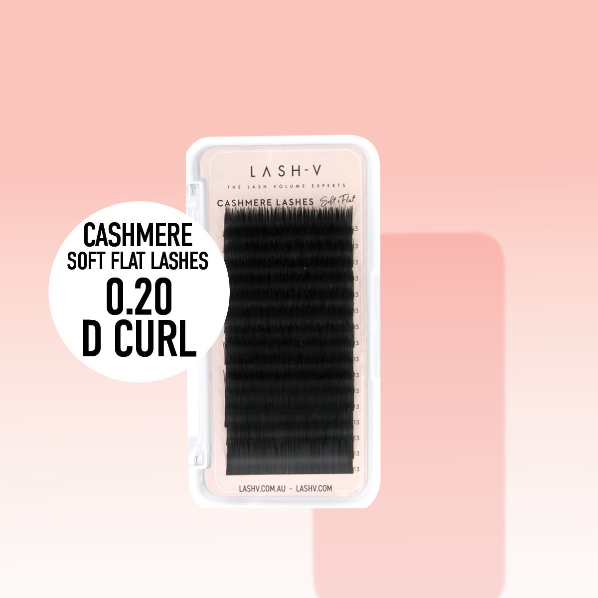 Cashmere Soft Flat Lashes - 0.20 - D Curl - LASH V