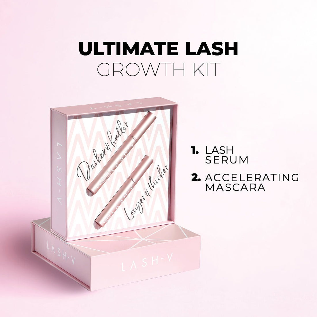 Combo Kit - Ultimate Lash Growth Kit - Lash Growth Serum & Mascara . - LASH V