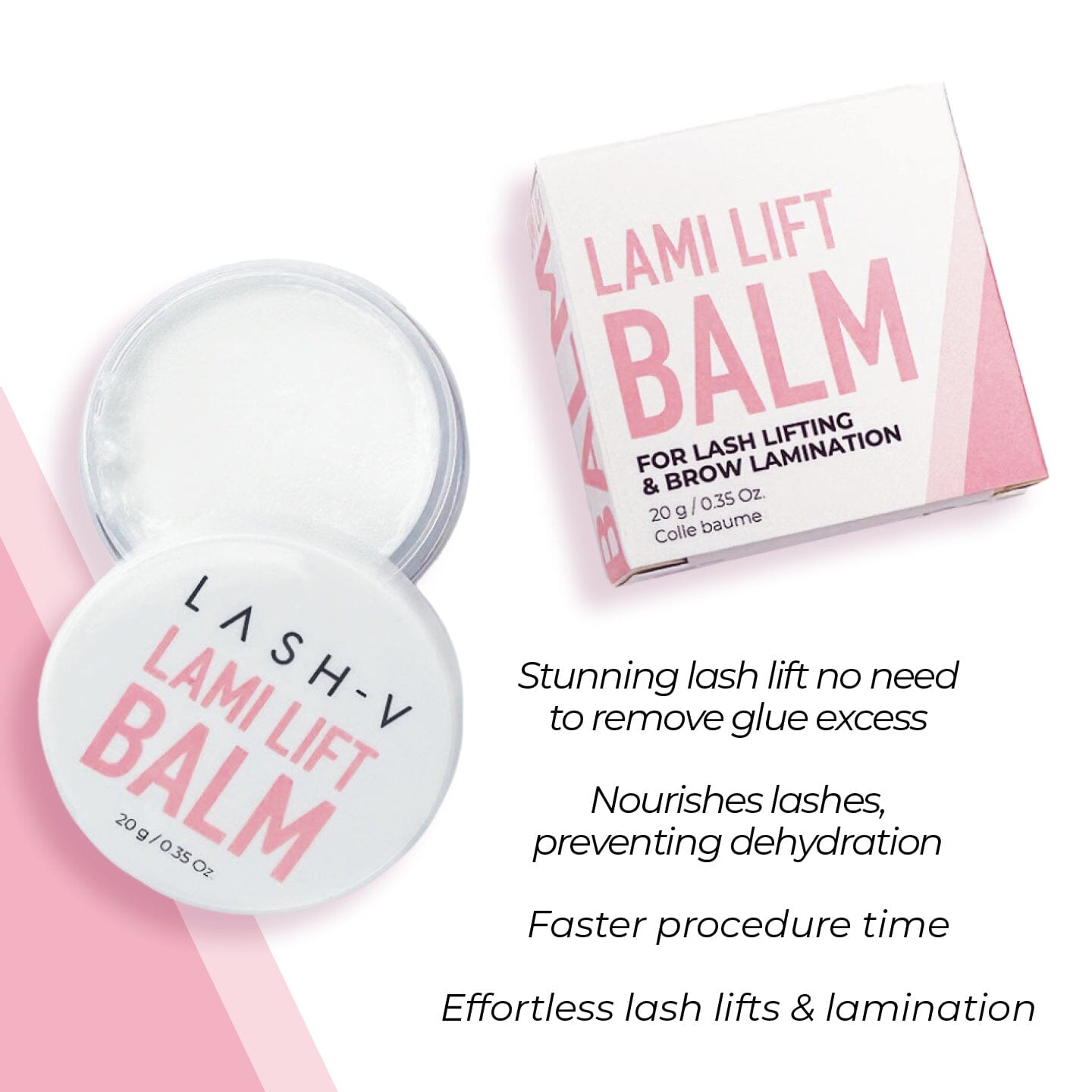 Combo Lami Lift Glue Balm + Silicone Brush - LASH V