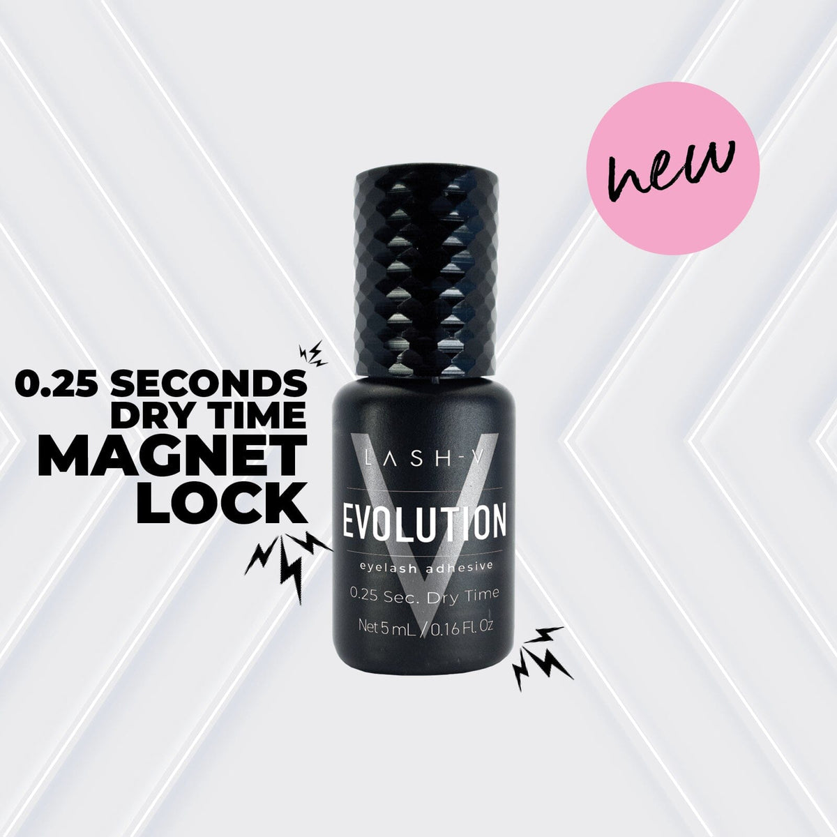 Evolution Eyelash Glue - 0.25 Sec Dry Time - LASH V