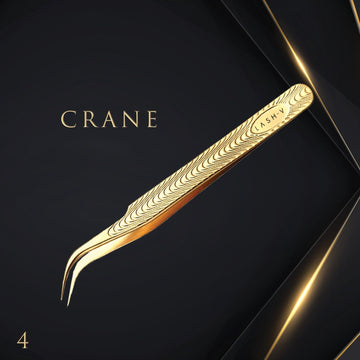 Luxe Gold Tweezers - Crane #4 - LASH V