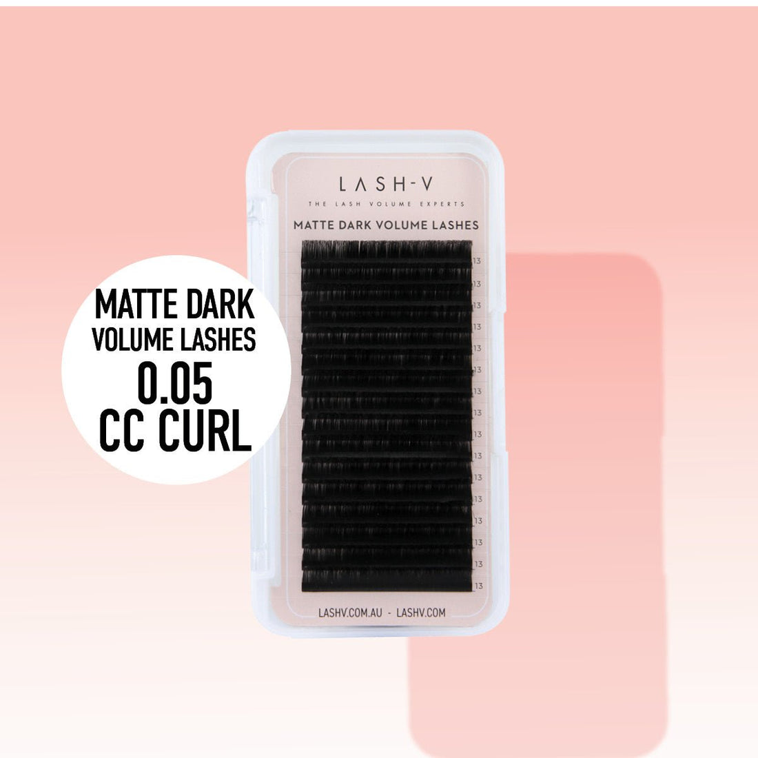Matte Dark Volume Lashes - 0.05 - CC Curl - LASH V
