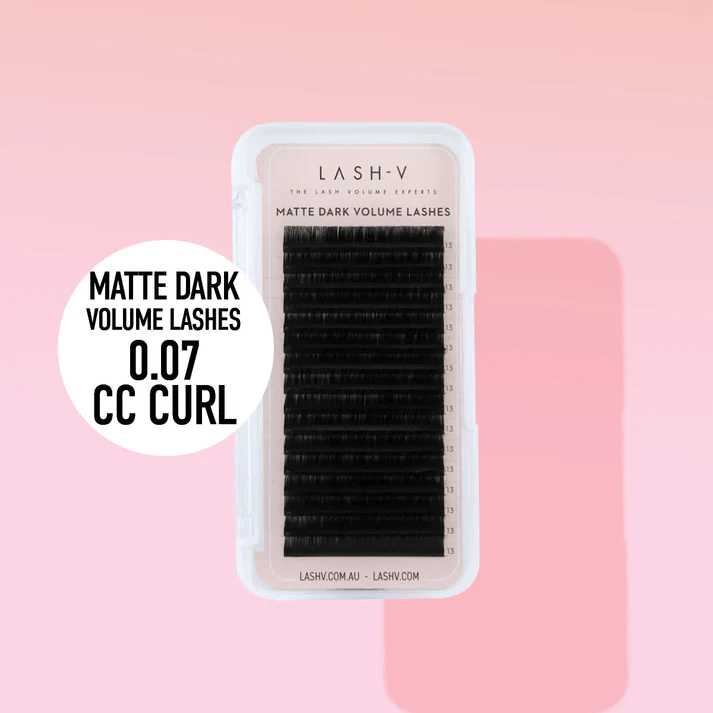 Matte Dark Volume Lashes - 0.07 - CC Curl - LASH V