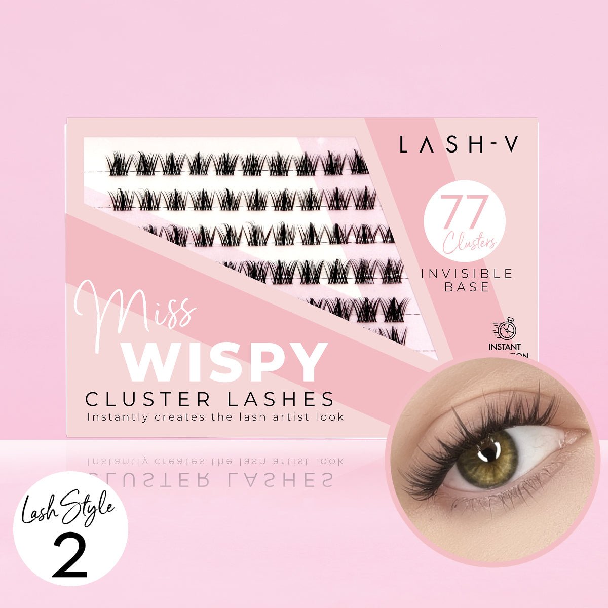 Miss Wispy Cluster Lashes - 77 Clusters - LASH V