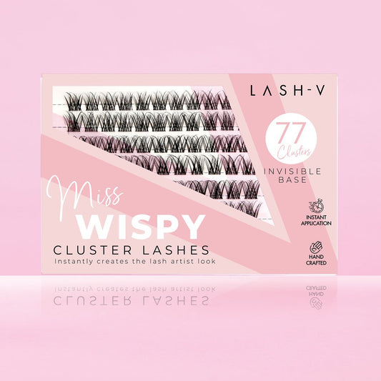 Miss Wispy Cluster Lashes - 77 Clusters .
