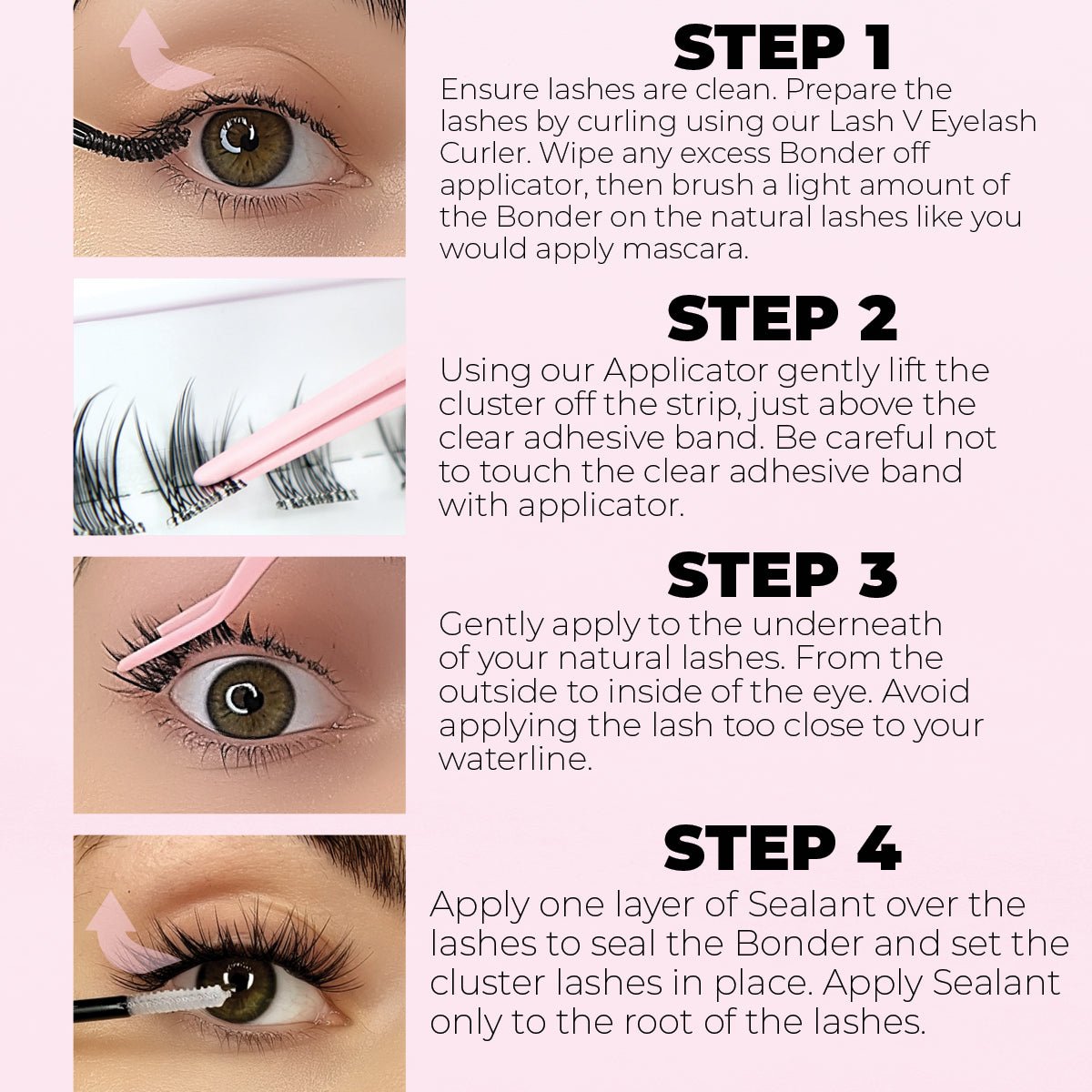 Miss Wispy Cluster Lashes - 77 Clusters Style 2 Pointed Wispies