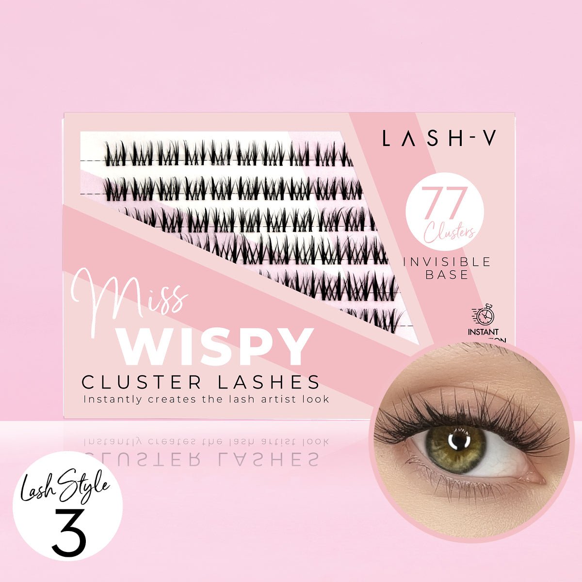 Miss Wispy Cluster Lashes - 77 Clusters . - LASH V