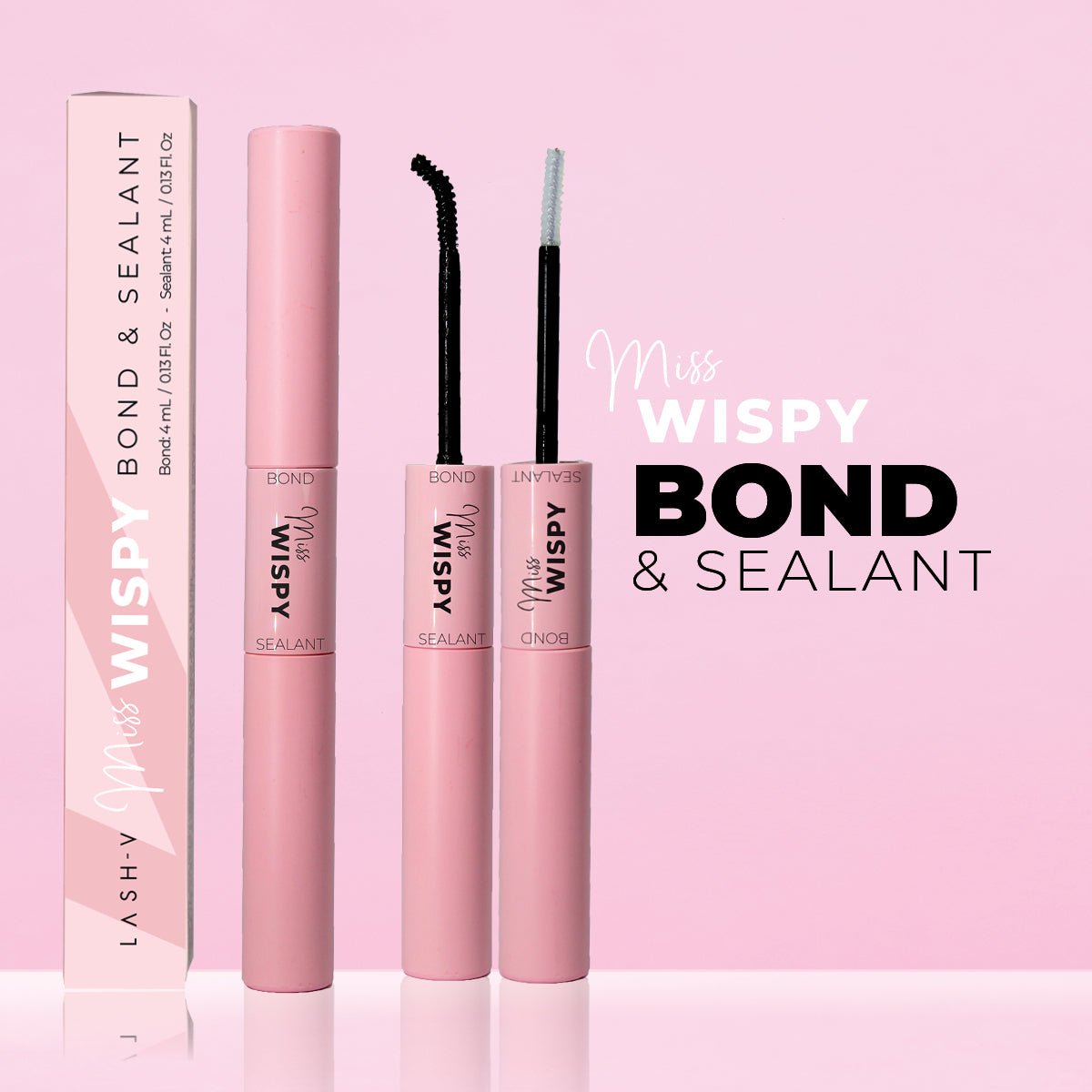 Miss Wispy Cluster Lashes - Bond & Sealant . - LASH V