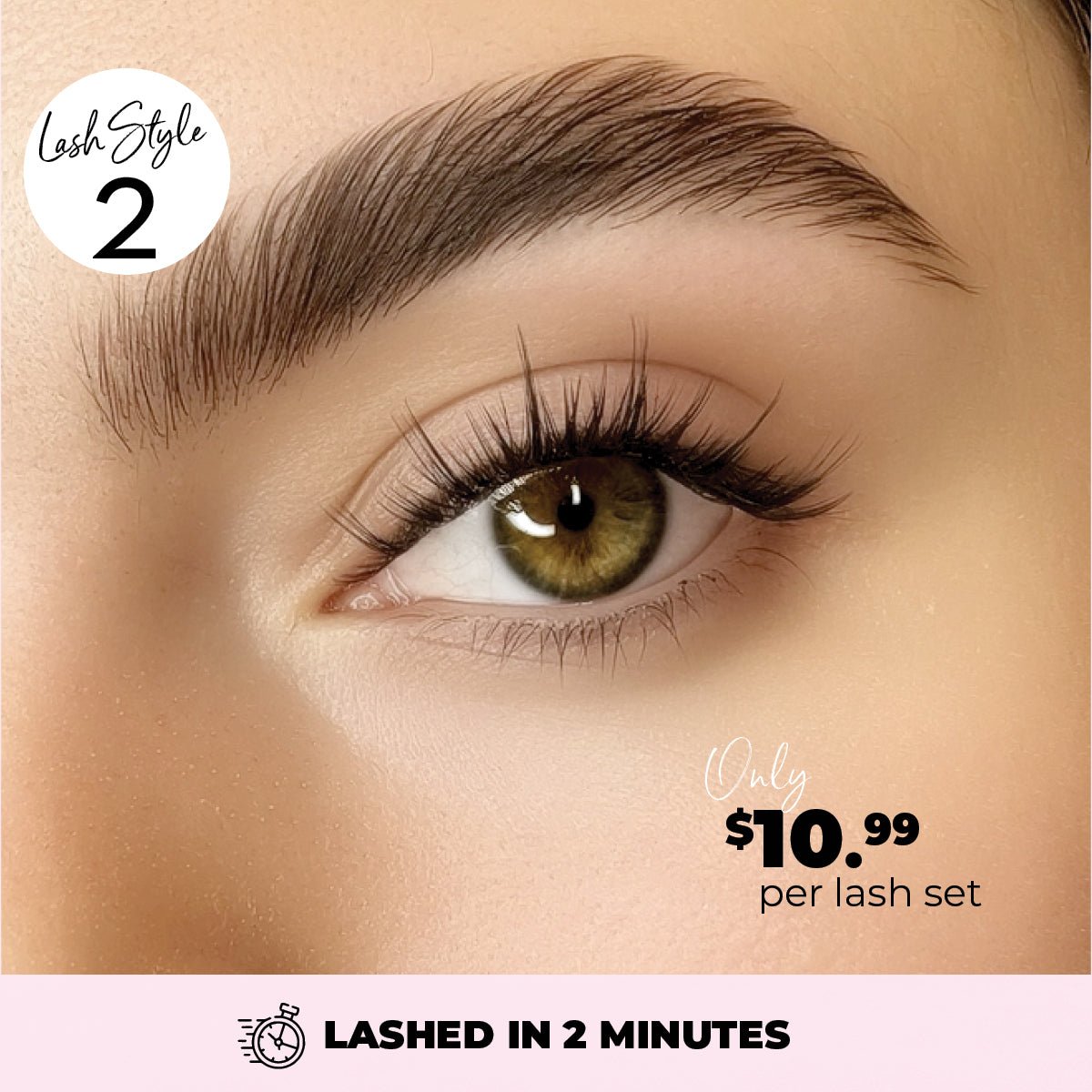 Miss Wispy Cluster Lashes - No Glue - 30 Clusters . - LASH V