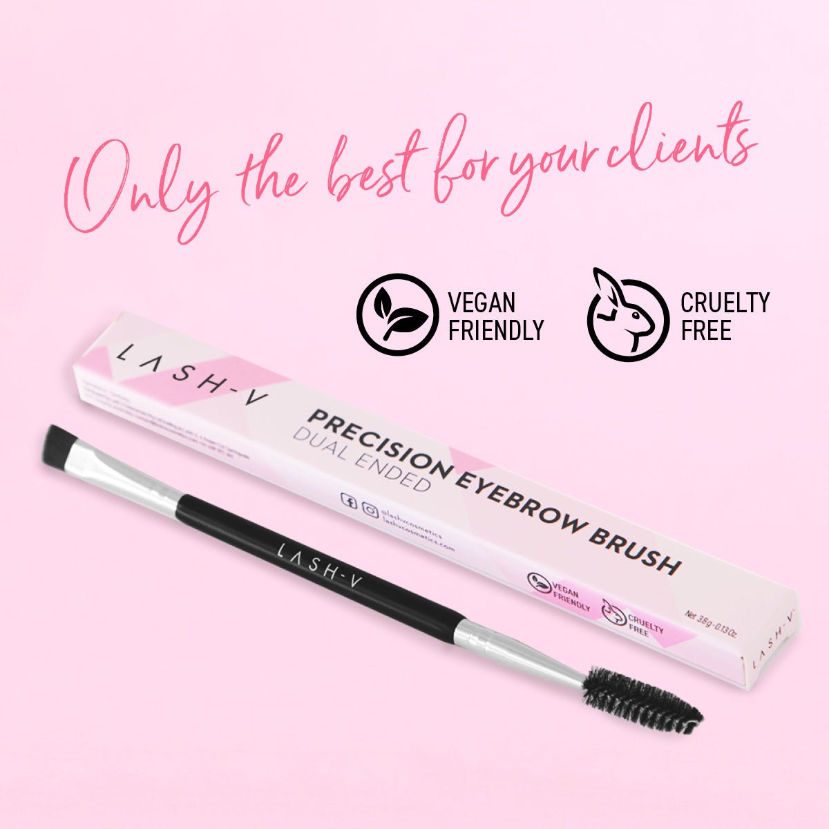 Precision Eyebrow Brush Dual Ended-  Bundle Packs - LASH V