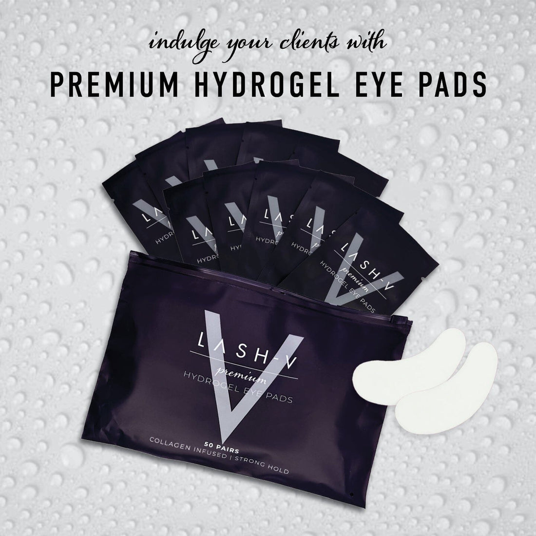 Premium Hydrogel Under Eye Pads - Eye Extensions Supplies (10x pack/ 50x pack / 100x pack/ 150x pack/ 200x pack/ 300x pack) - LASH V