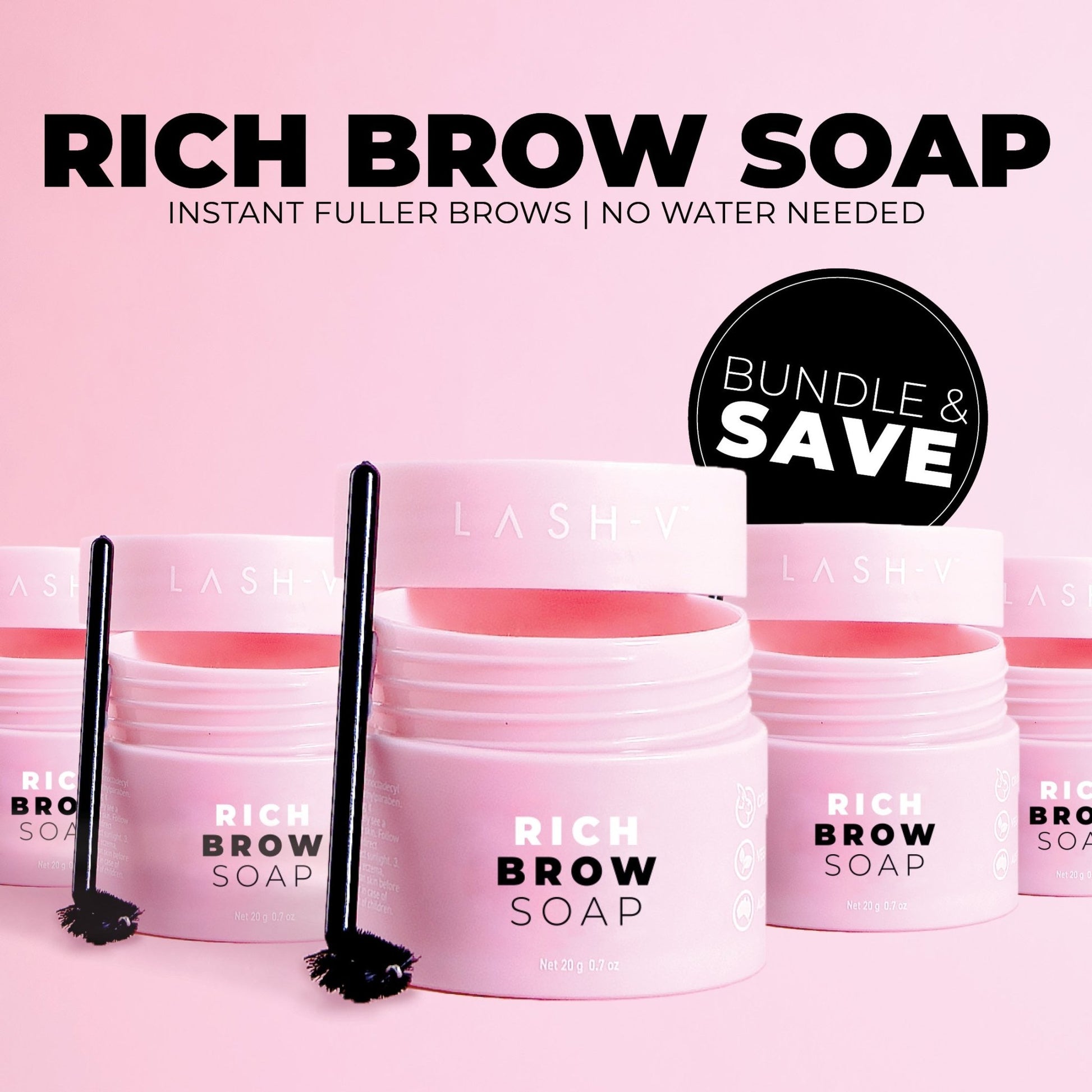 Rich Brow Soap 20g - Bundle Packs - LASH V