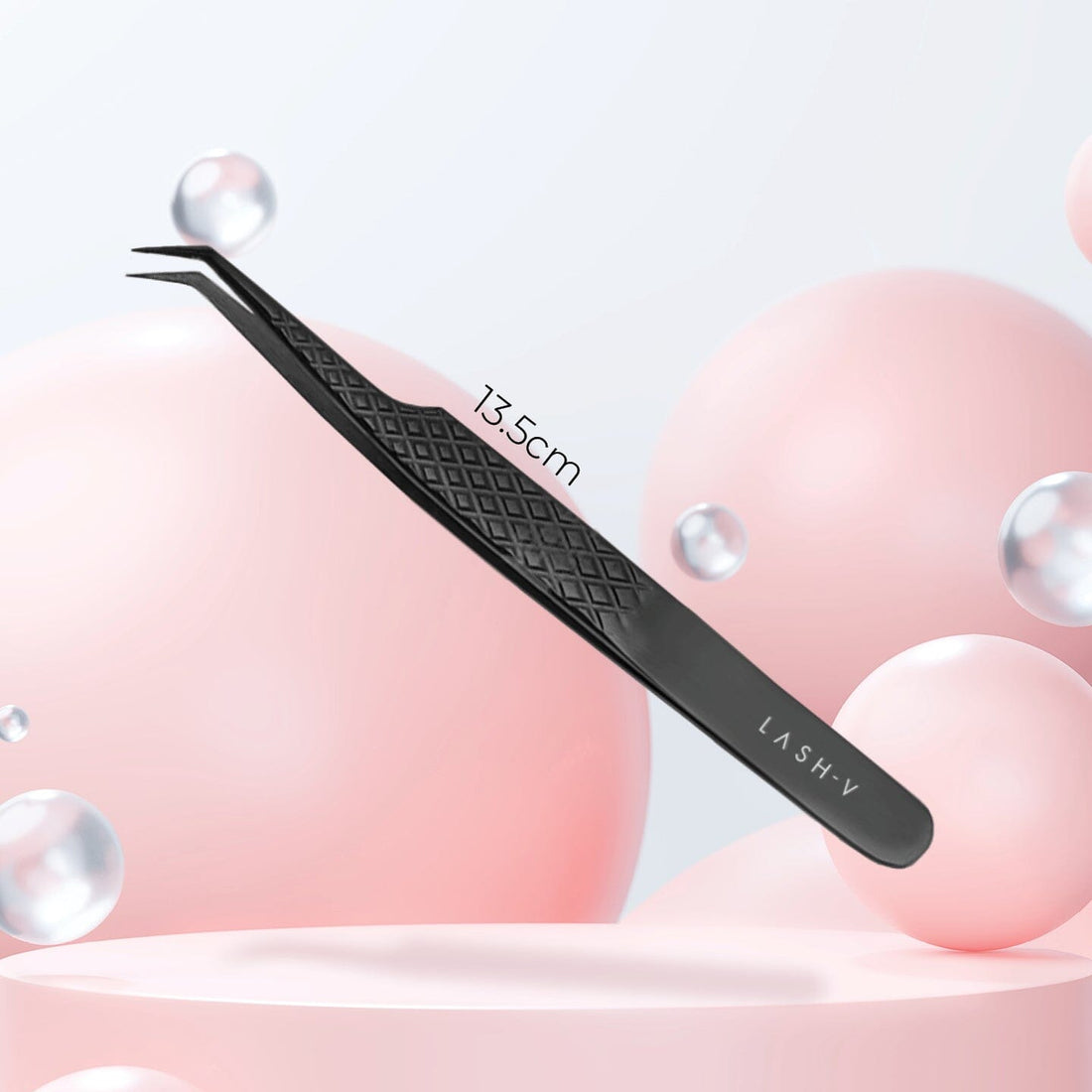 Titanium Eyelash Tweezers - 45° #4 - LASH V