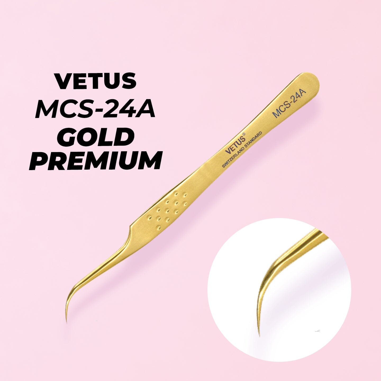Tweezer Vetus Gold Premium - MCS-24A - LASH V